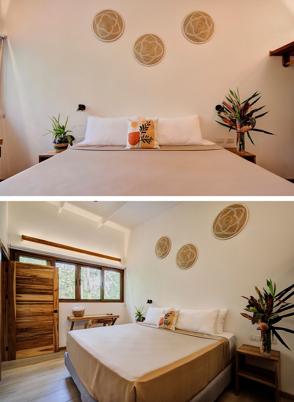 Detalles de los muebles del dormitorio del apartamento Sarai en Villas Roca del Caribe