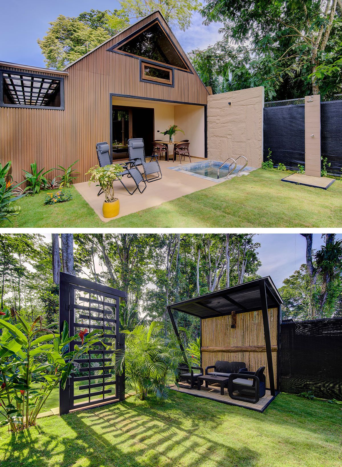 Pasillo y salón del apartamento Sarai de Villas Roca del Caribe